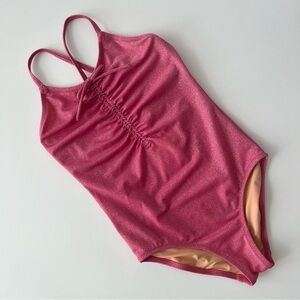 CREWCUTS Pink Glitter Swimsuit - 6/7